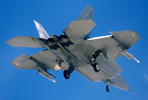 F-22 carrying AMRAAMs